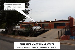 Morphett Vale Dental Care Pic 2 - Additional parking available via William St Parking also available For Wheelchair access use this entrance