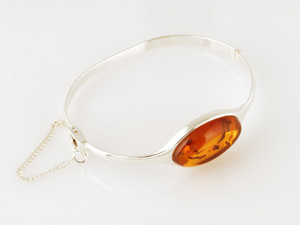 DaVinci Designer Jewellery Pic 2 - Baltic Amber from Poland Honey Amber set in Sterling Silver bracelet Amber from Poland Designer Jewellery Free Shipping world wide