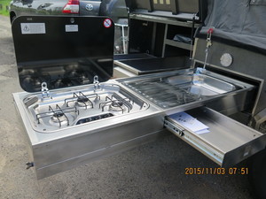 Pioneer Tech Pic 5 - Hard floor camper trailerKitchen