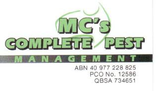 MC's Complete Pest Management Pic 1 - Pest Management Brisbane