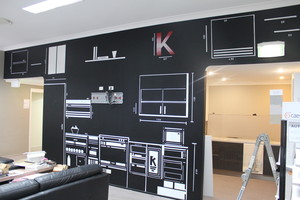 Subtle Studios Pic 5 - custom kitchen display centre all line work