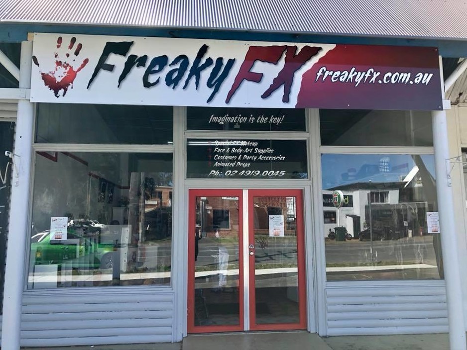 Freaky FX Pic 1 - Our Shop is next to the BP service station and right next door to Port Stephens Complete Real Estate