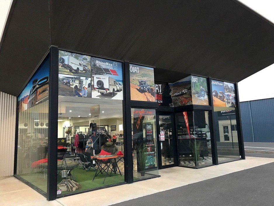 The Dirt Off Road Campers Pic 1 - Our huge showroom at 26 Light Cres Mt Barker SA