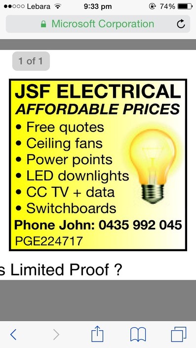 JSF Electrical & Airconditioning Pic 1