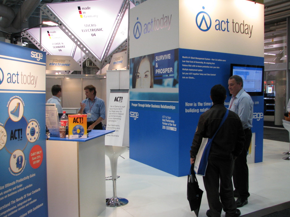 Act Today Pic 1 - Our stall at CeBIT