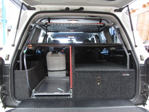 Fourby Fitouts Pic 2 - Toyota 200 Series Touring Unit with 40 Ltr Fridge Slide