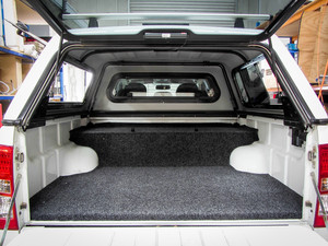 Fourby Fitouts Pic 3 - Isuzu DMax Dual Cab False Floor and Storage Boxes