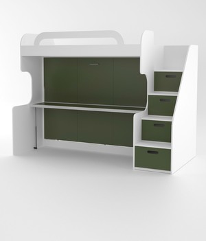 Unique Wall Beds Pic 3 - The Unique Desk Bunk Bed Closed