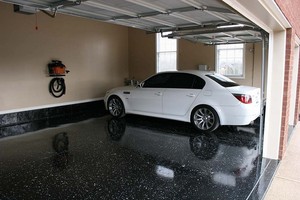 Smarter Flooring Pic 2 - black speckled epoxy for garage