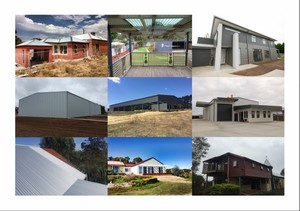 Petersen Roofing Pic 2 - A selection of our shed roofs machinery sheds and wall cladding Ballarat Mt Edgerton Smythesdale