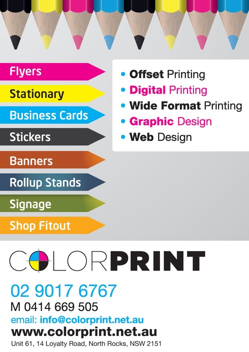 Color Print Pic 1 - COLOR PRINT specializes in commercial offset printing wide format printing digital printing graphic design web design services to cover all your needs