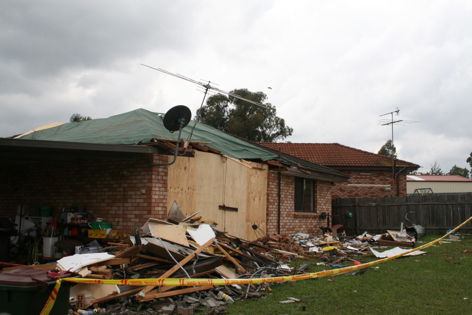 Worthington's Building Consultancy Pic 2 - truck and house collision not sure what the truck turned out like