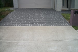 Sydney Concrete Driveway Pic 3 - stencil patten concrete