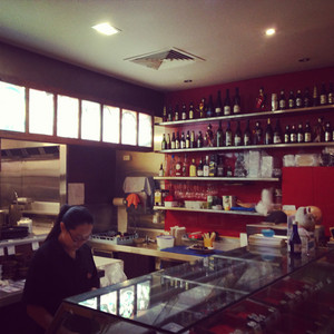 Uni Sushi Japanese Cuisine Pic 3 - The nice selection of alcohol and the quick lunch selection taken in the evening