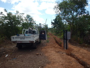 DangerZone Electrical Pic 5 - Rural Subboard with changeover switch for generator power Bynoe Haven