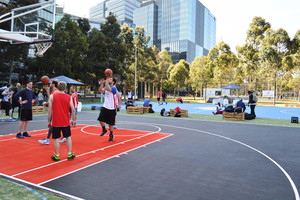 MSF Sports Pic 2 - MSF Sports court at Red Bull Reign 3x3 Australian Finals in Melbourne