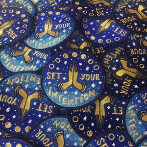 Yogitown Pic 3 - Set your intention iron on patch