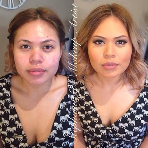 Stephanie J - Makeup Artist Pic 2 - A gorgeous before and after