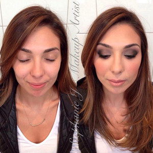 Stephanie J - Makeup Artist Pic 4 - A gorgeous before and after