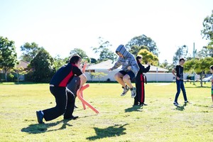 Phoenix Arts Martial Arts Pic 4 - One of the activities at one of our free sausage sizzle days