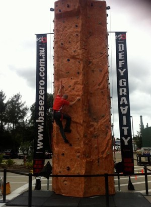 Mobile Rock Climbing Sydney - Base Zero Pic 4 - Always have to test the setup