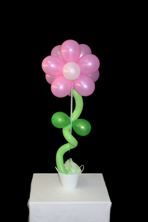 Inflated Designs Pic 4 - Pink Flower Pot 1500 86cm high Available in red white pink purple and yellow Other colours on request