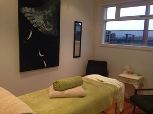 Airlie Farm Retreat Pic 2 - Treatment room with a view across the rolling farmland to Mt Eliza