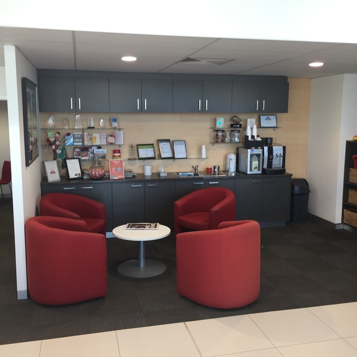 Mandurah Holden Pic 2 - Customer Waiting Area with Complimentary Tea and Coffee facilities and Free Wifi