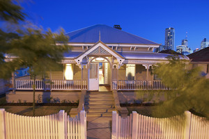 Wired Electrical Contractor Pic 2 - Ambient lighting invited your into this beautiful Queenslander in Spring Hill