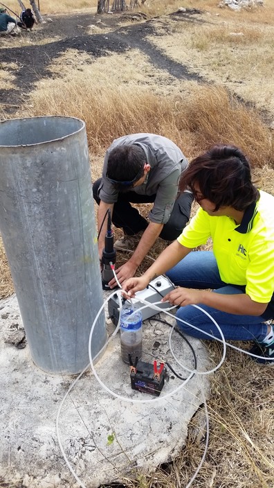 ECAust Pic 1 - Groundwater testing in Sumba eastern Indonesia