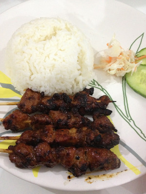 Famili Ria Indonesian Restaurant Pic 3 - Satay chicken rice