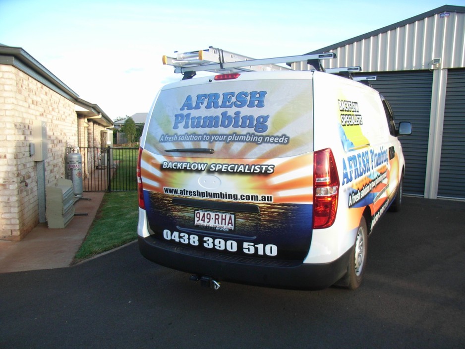 Afresh Plumbing Pic 1 - Look out for us on the road and say GDAY