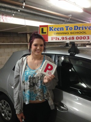 Keen To Drive Driving School Pic 5 - Erin 100 pass auto