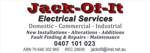 Jack-Of-It Electrical Services Pic 3 - We are a Fully Licenced and Insured Electrical Contractor based in Langwarrin Victoria