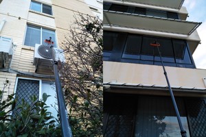 The Dirt Hunter Pic 4 - Window Cleaning Apartment With Water Fed Pole