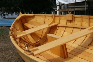 Thomas Le Coz Pic 4 - 10 foot Huon Pine clinker dinghy