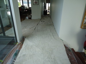 MJ's Plastering Pic 2 - We respect your home and fully prepare our work areas