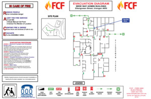 FCF Fire and Electrical 107 Pic 4 - We can design your Evacuation Diagrams