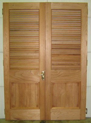 F.G.F. Joinery Pic 3 - Pair of internal louver doors