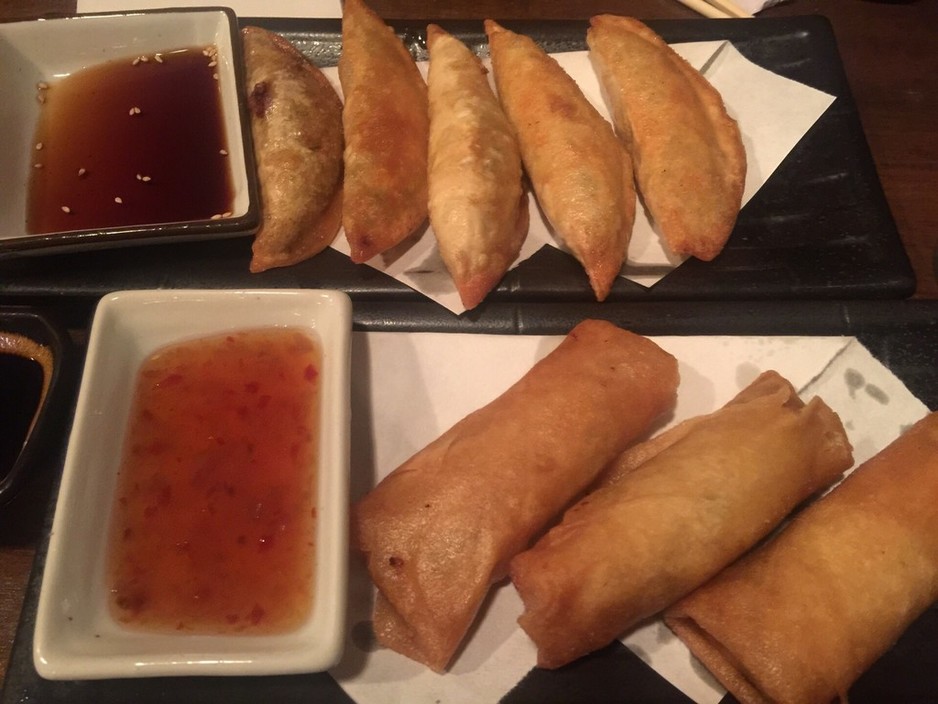 Umami Pic 2 - Fried gyoza spring rolls