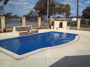 Earth Scapes Pic 3 - Full front yard make over from lawn to pool area