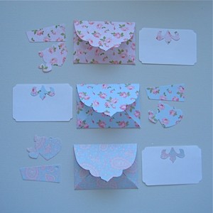 Charms n Nuggets Novelties n Crafts Pic 2 - Ornate Dainty Envelopes Tags n Labels