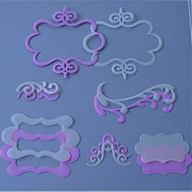 Charms n Nuggets Novelties n Crafts Pic 1 - Scrapbooking Card Making Die Cut Flourish