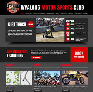 Nicole Herrick Website Design Pic 5 - Local Motor Sports Club site