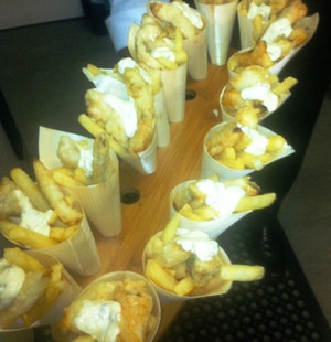 Nosh Catering Pic 5 - Fish and Chip Cones