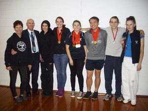 Bendigo Taekwondo Pic 3 - Competitors and coaches at the Vics 2015