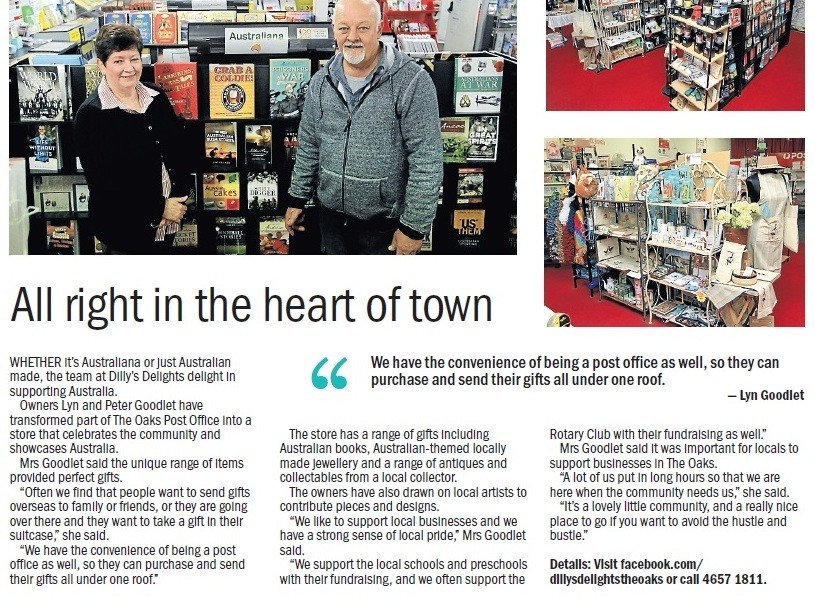 Dilly's Delights Pic 1 - Feature in the Advertiser