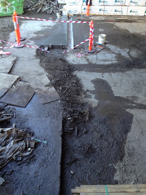 Mercury Plumbing Pty Ltd Pic 2 - Installation of a grated drain in a factory Half Finished