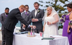 Yes I Do, Paul Guy. Marriage Celebrant Pic 2 - Candle Sand ceremony unique to Yes I Do