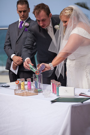 Yes I Do, Paul Guy. Marriage Celebrant Pic 3 - Candle Sand ceremony unique to Yes I Do